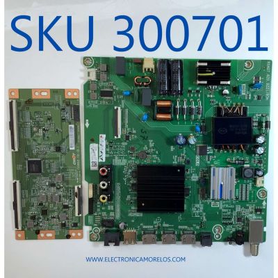 KIT DE TARJETAS PARA TV HISENSE·ROKU TV 4K·UHD·HDR / MAIN 280868 / RSAG7.820.9221/ROH / 280867 / HU58A6109FUWR(1000) / T-CON E3CCBB5800010G / CV580U1-T01-CB-1 / E3CCBB58000 / PANEL HD580X1U91-L1\S1\GM\ROH / DISPLAY CV580U1-T01 / MODELO 58R6E3 58A6109FUWR